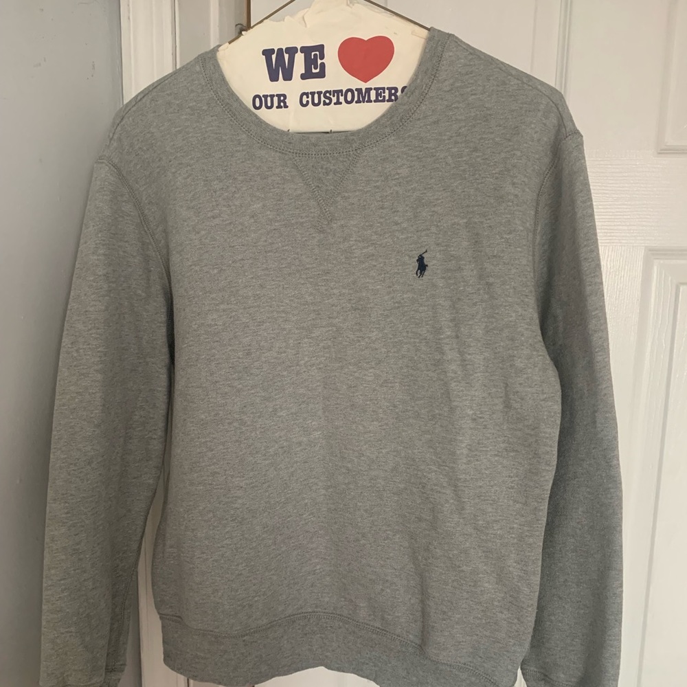 Polo Ralph Lauren Fleece Gray Sweatshirt.